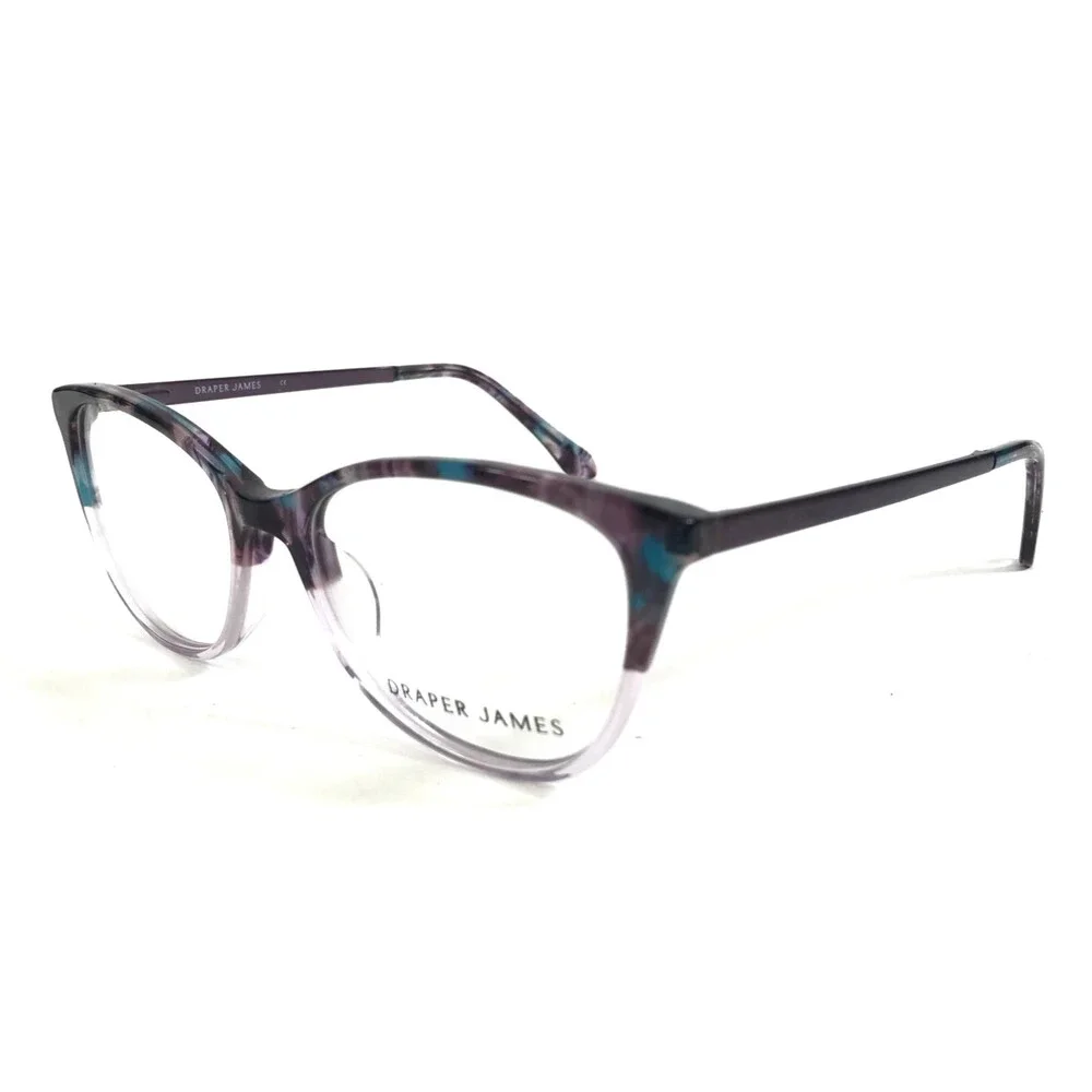 Draper James Eyeglasses Frames DJ5008 505 PLUM GRADIENT Blue Cat Eye 51-17-135